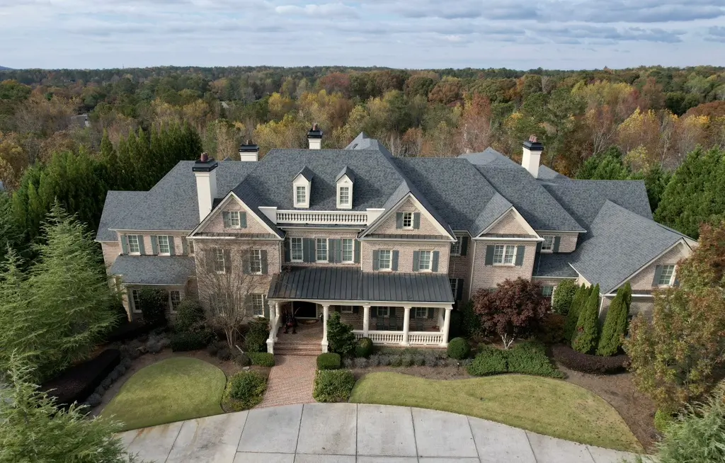 High end residential roof replacement in North Fulton County
