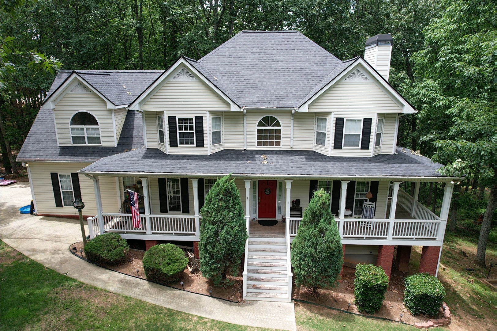 Completed roof replacement on a North Atlanta home by Bonner Built Roofing & Gutters